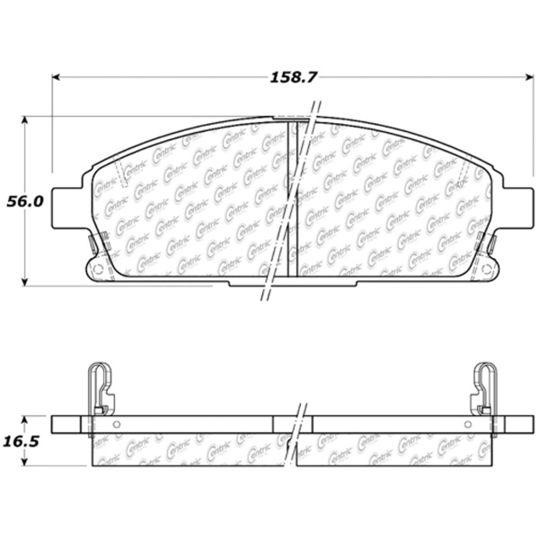 Centric Premium Ceramic Front Disc Brake Pads 301.06910