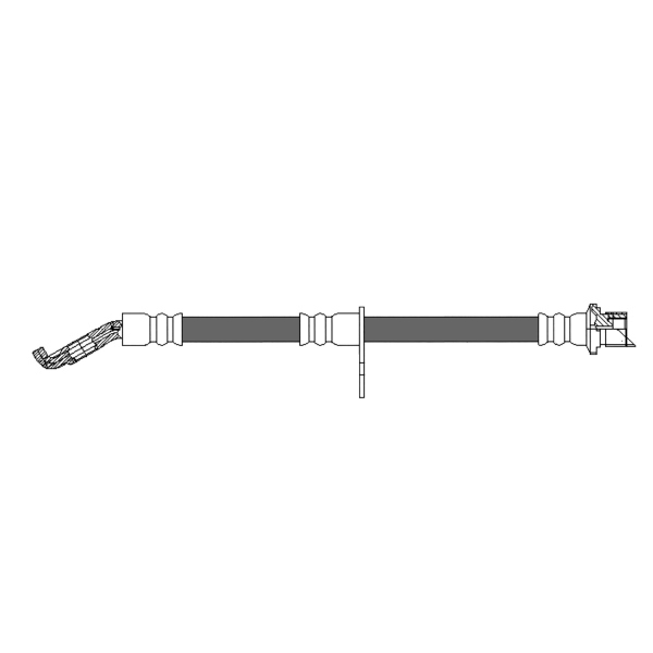 Centric Rear Passenger Side Brake Hose 150.44435