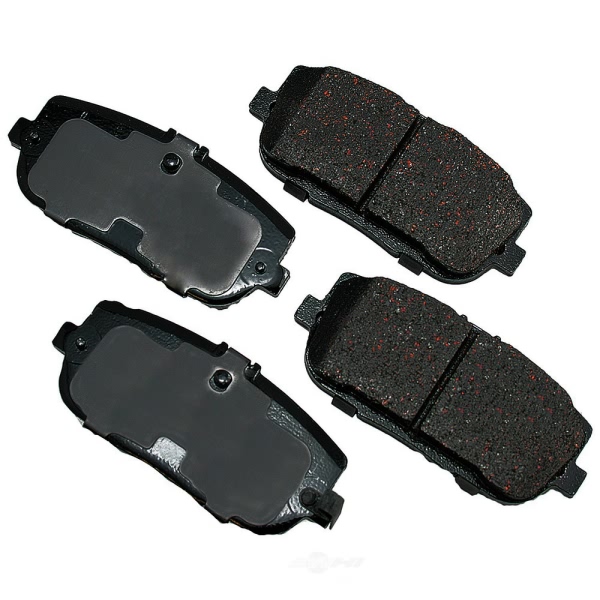 Akebono Pro-ACT™ Ultra-Premium Ceramic Rear Disc Brake Pads ACT1180