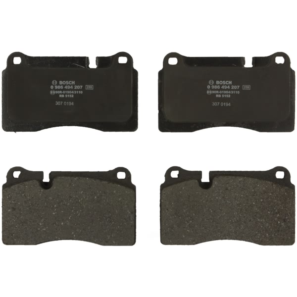 Bosch EuroLine™ Semi-Metallic Rear Disc Brake Pads 0986494207