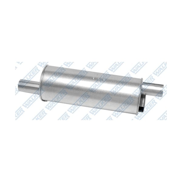 Walker Soundfx Steel Rear Round Aluminized Exhaust Muffler 17816