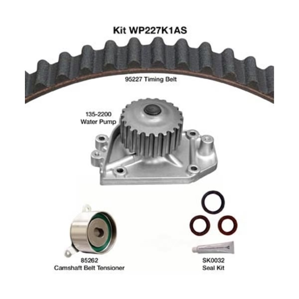 Dayco Timing Belt Kit With Water Pump WP227K1AS