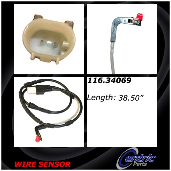 Centric Front Brake Pad Sensor 116.34069