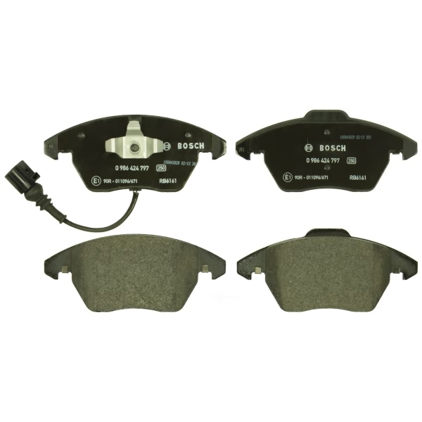 Bosch EuroLine™ Semi-Metallic Front Disc Brake Pads 0986424797