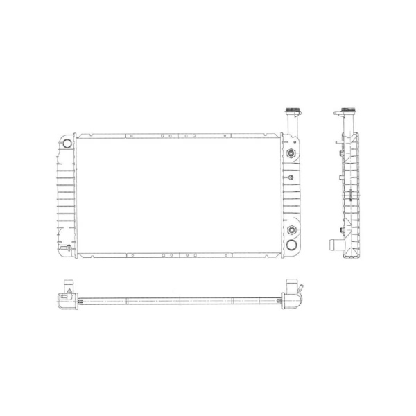 TYC Engine Coolant Radiator 2716