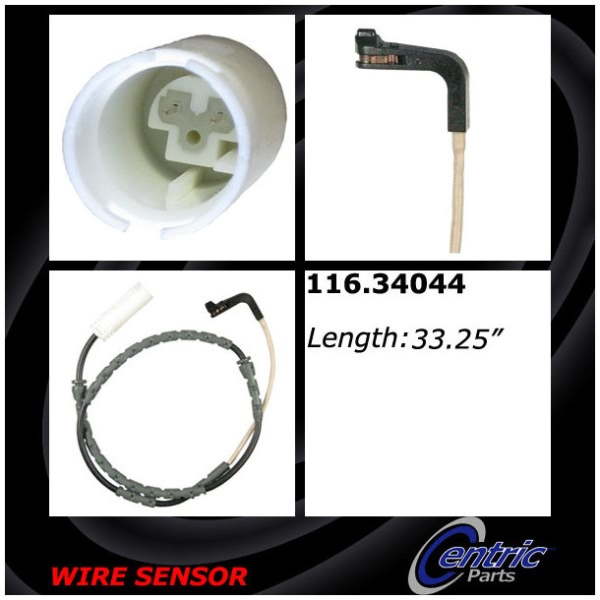 Centric Front Brake Pad Sensor 116.34044