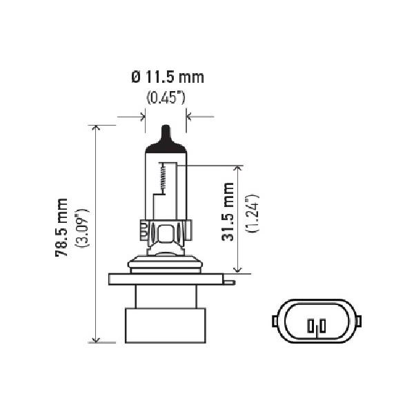 Hella 9006 Design Series Halogen Light Bulb H71071452