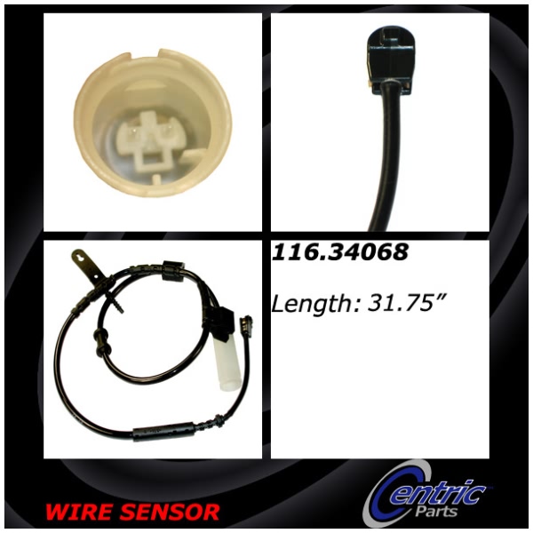 Centric Front Brake Pad Sensor 116.34068