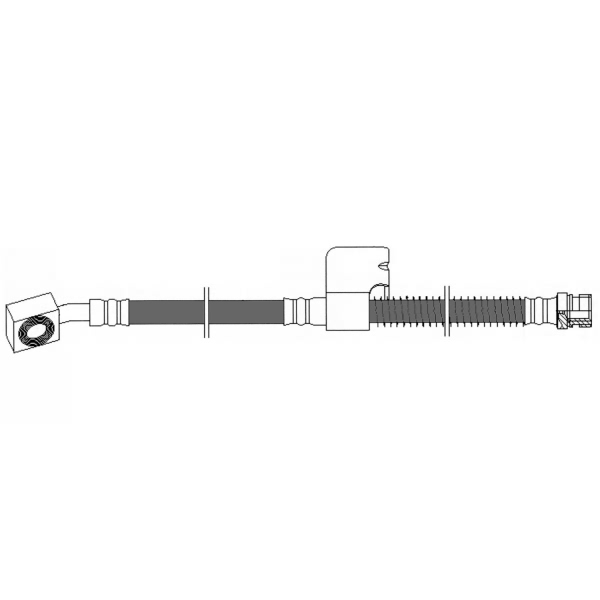 Centric Front Passenger Side Brake Hose 150.51019