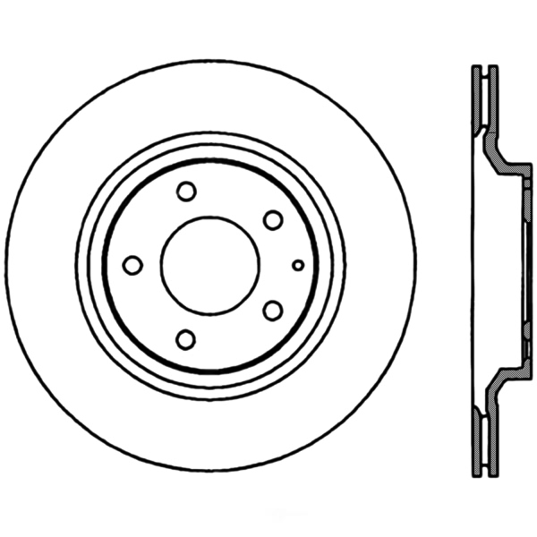 Centric Premium™ High Carbon Alloy Brake Rotor 125.45072