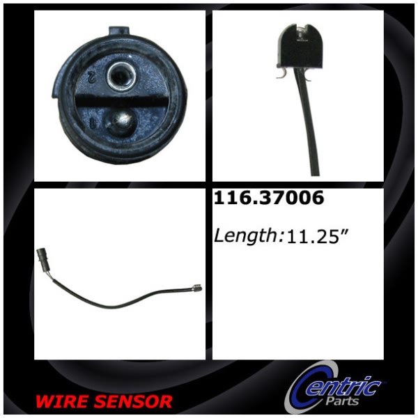 Centric Front Brake Pad Sensor 116.37006