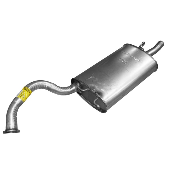 Walker Quiet Flow Stainless Steel Oval Aluminized Exhaust Muffler And Pipe Assembly 54322