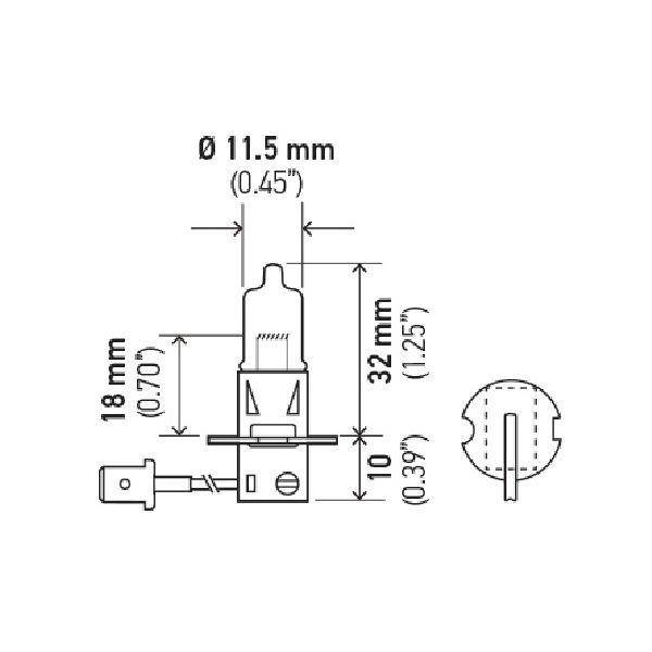 Hella H3 Design Series Halogen Light Bulb H71070181