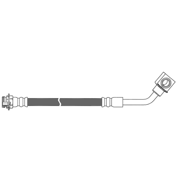 Centric Rear Passenger Side Brake Hose 150.62393