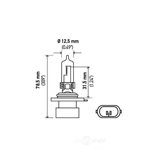 Hella 9005Xs Standard Series Halogen Light Bulb 9005XS