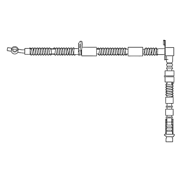 Centric Front Driver Side Brake Hose 150.22008