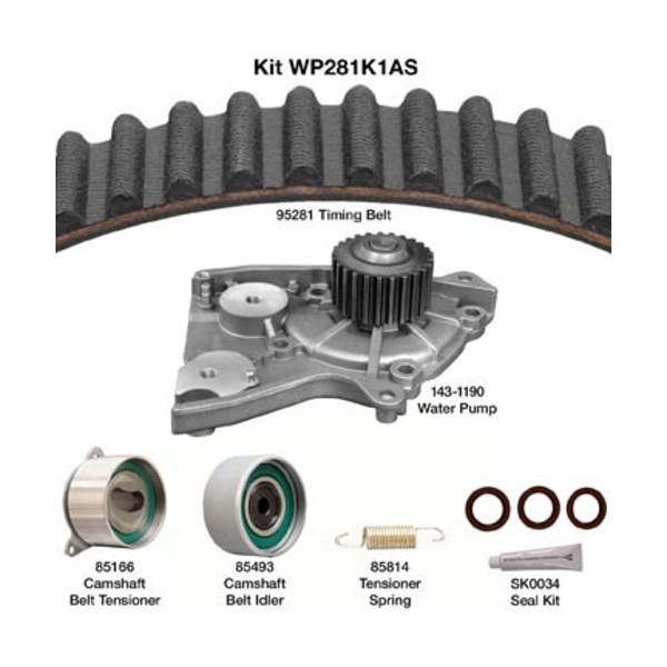 Dayco Timing Belt Kit With Water Pump WP281K1AS