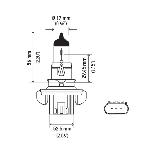 Hella H13 Design Series Halogen Light Bulb H71071052