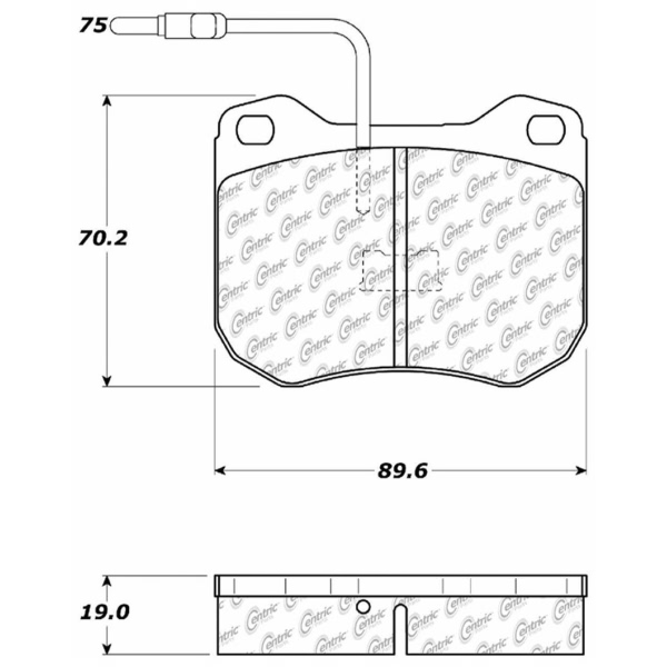 Centric Posi Quiet™ Ceramic Front Disc Brake Pads 105.04550