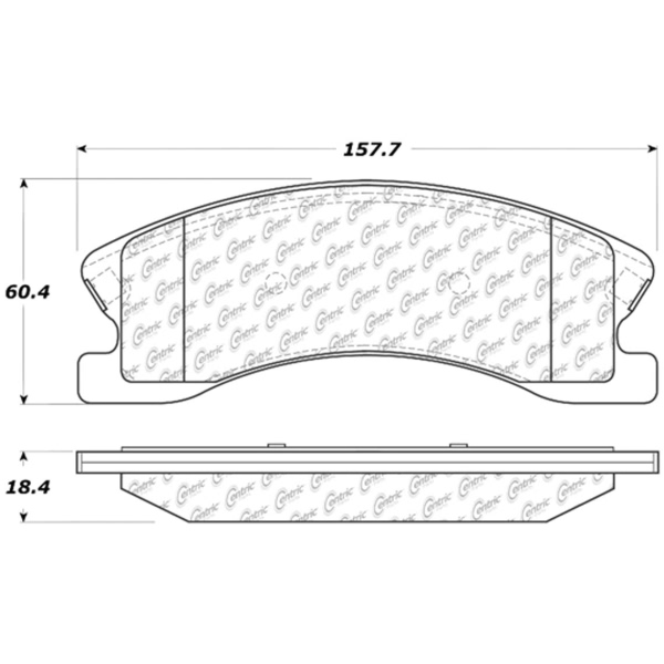 Centric Premium Ceramic Front Disc Brake Pads 301.09450