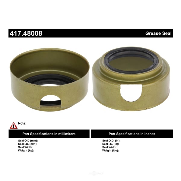 Centric Premium™ Front Inner Wheel Seal 417.48008