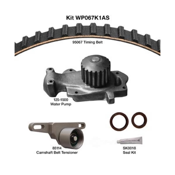 Dayco Timing Belt Kit With Water Pump WP067K1AS