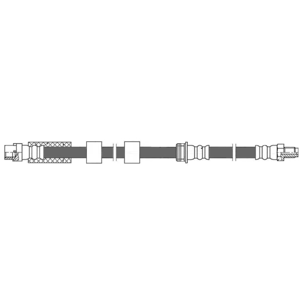 Centric Front Brake Hose 150.34026