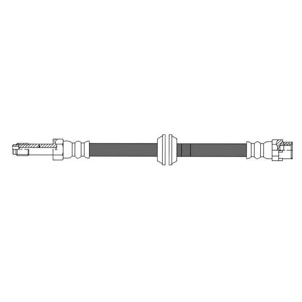 Centric Front Brake Hose 150.34014