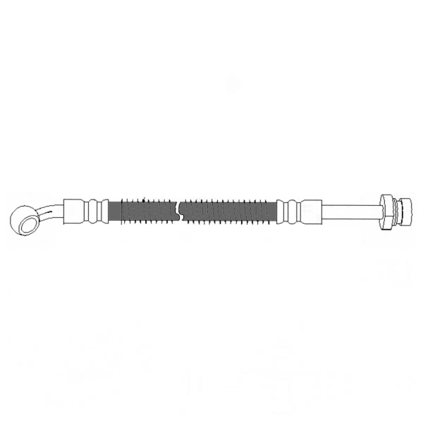 Centric Front Passenger Side Brake Hose 150.51073