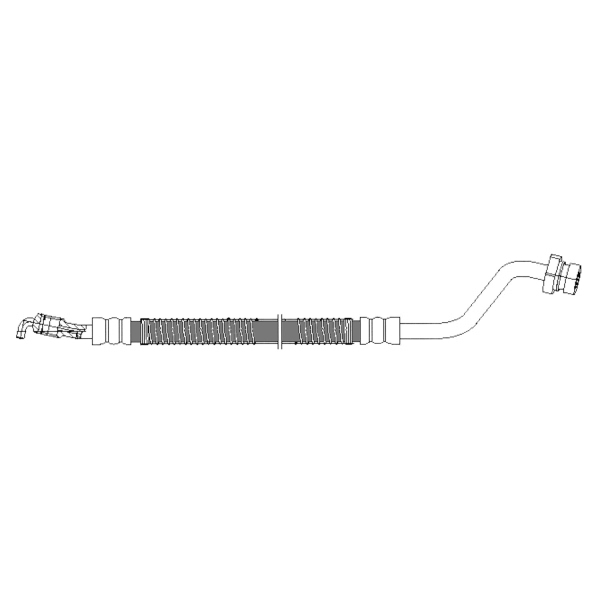 Centric Rear Passenger Side Brake Hose 150.51325