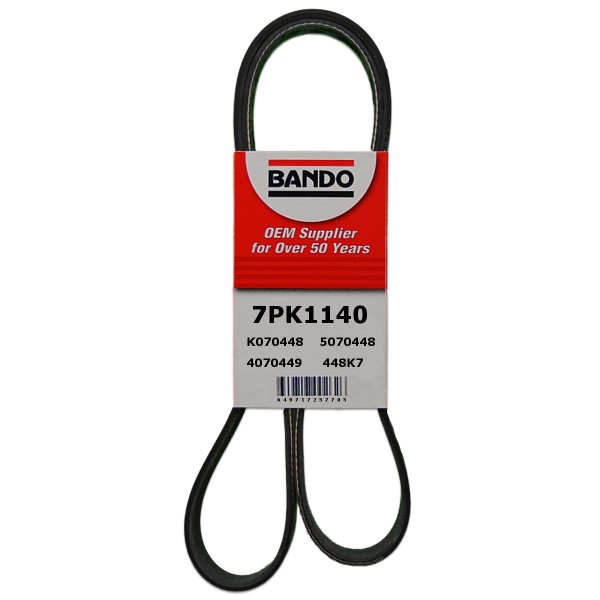 BANDO Rib Ace™ V-Ribbed Serpentine Belt 7PK1140