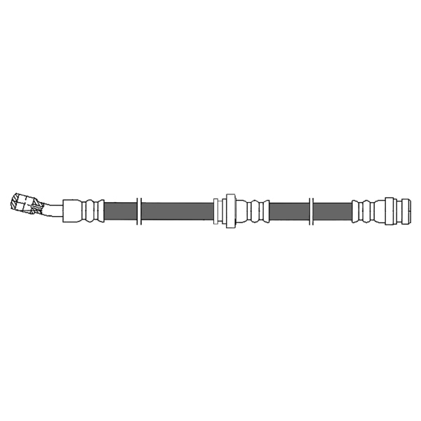 Centric Front Passenger Side Brake Hose 150.51005