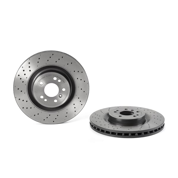 brembo UV Coated Series Drilled Vented Front Brake Rotor 09.A958.21