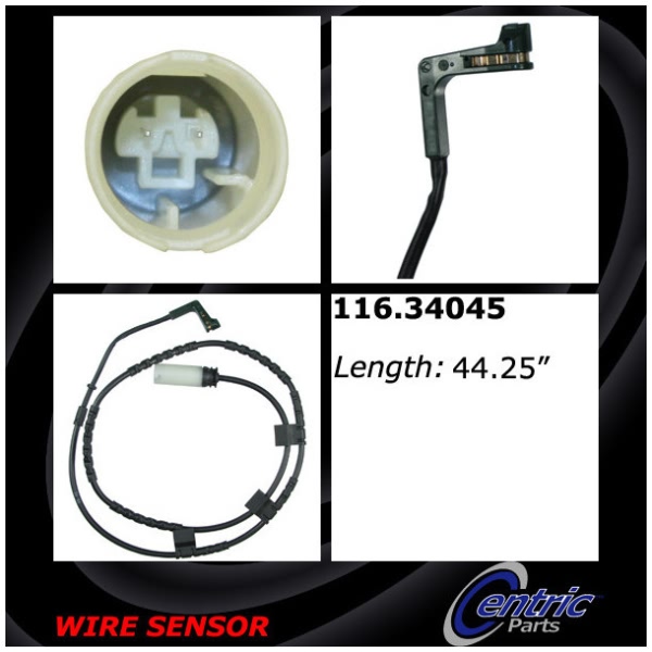 Centric Rear Brake Pad Sensor 116.34045