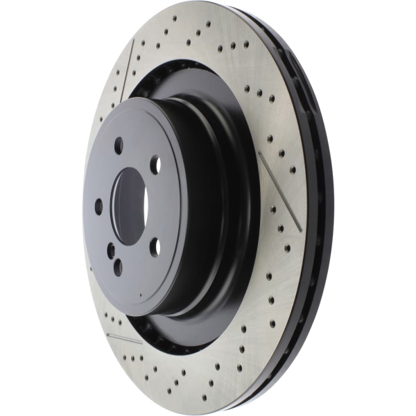 Centric SportStop Drilled and Slotted 1-Piece Rear Brake Rotor 127.35121