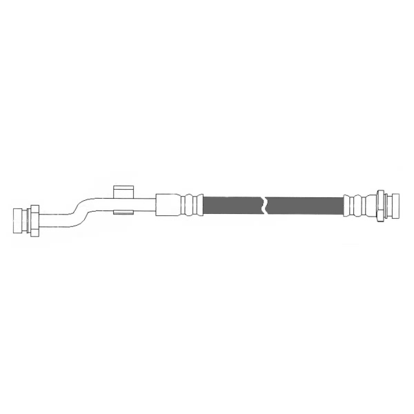 Centric Front Driver Side Upper Brake Hose 150.50008