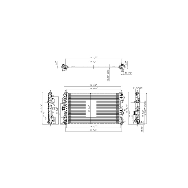 TYC Engine Coolant Radiator 13199