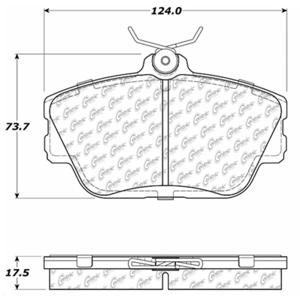 Centric Posi Quiet™ Ceramic Front Disc Brake Pads 105.05980