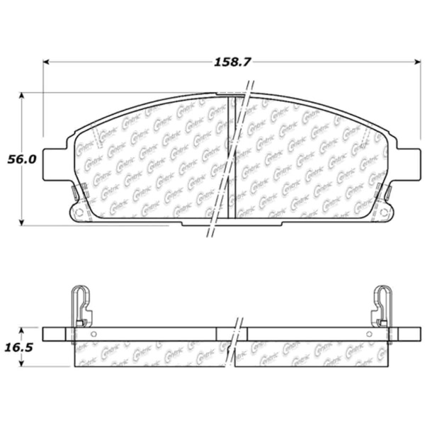 Centric Posi Quiet™ Ceramic Front Disc Brake Pads 105.06911