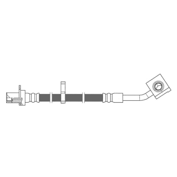 Centric Front Passenger Side Brake Hose 150.67125