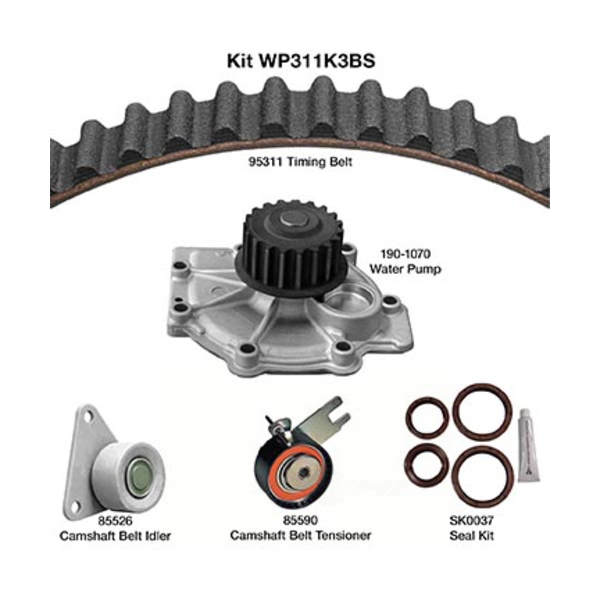 Dayco Timing Belt Kit With Water Pump WP311K3BS