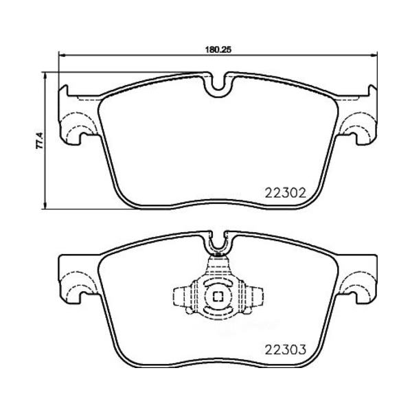 brembo Premium Ceramic Front Disc Brake Pads P36031N