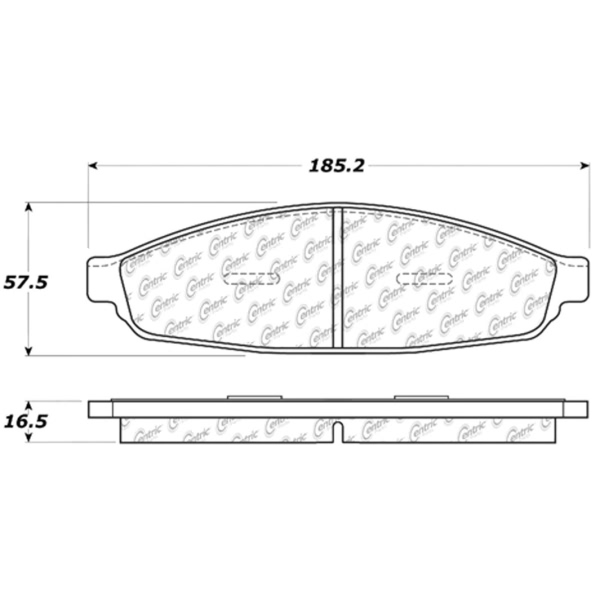 Centric Premium Ceramic Front Disc Brake Pads 301.09530