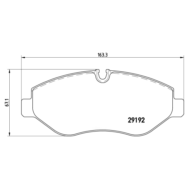 brembo Premium Low-Met OE Equivalent Front Brake Pads P50085