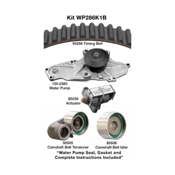 Dayco Timing Belt Kit With Water Pump WP286K1B