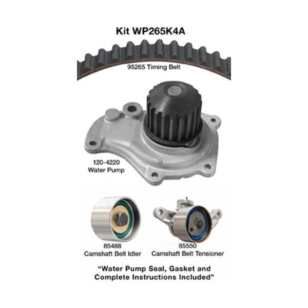 Dayco Timing Belt Kit With Water Pump WP265K4A