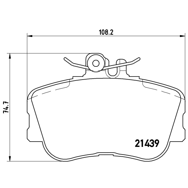 brembo Premium Low-Met OE Equivalent Front Brake Pads P06017