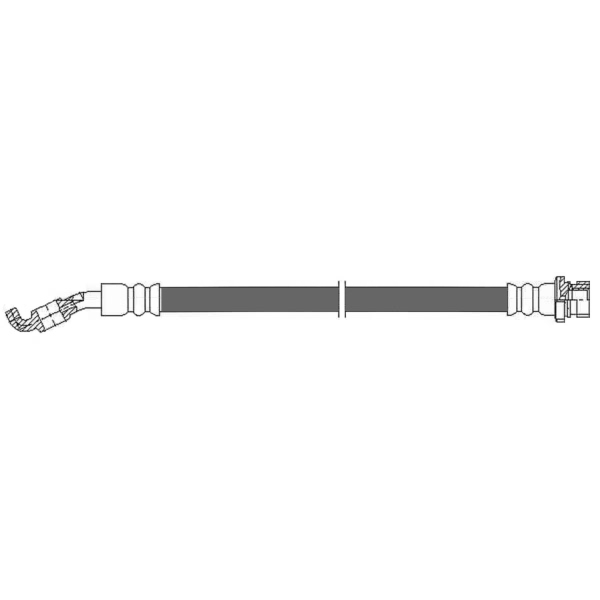 Centric Rear Passenger Side Brake Hose 150.50361