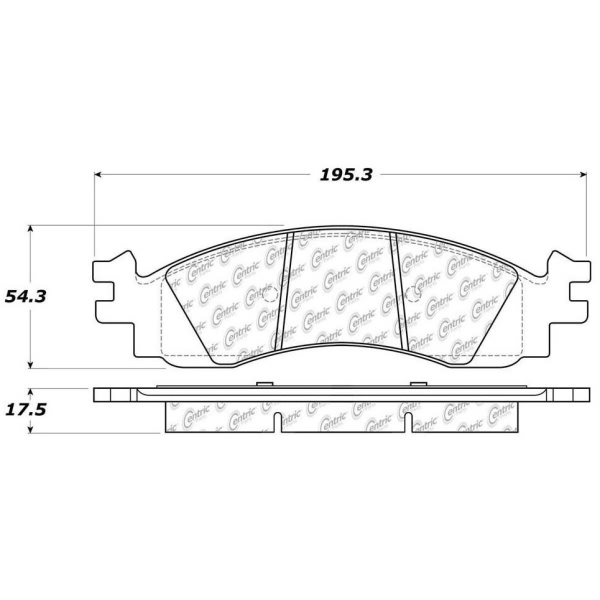 Centric Premium Ceramic Front Disc Brake Pads 301.11580