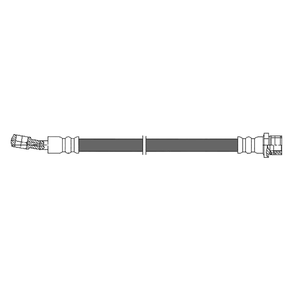 Centric Rear Driver Side Brake Hose 150.51328